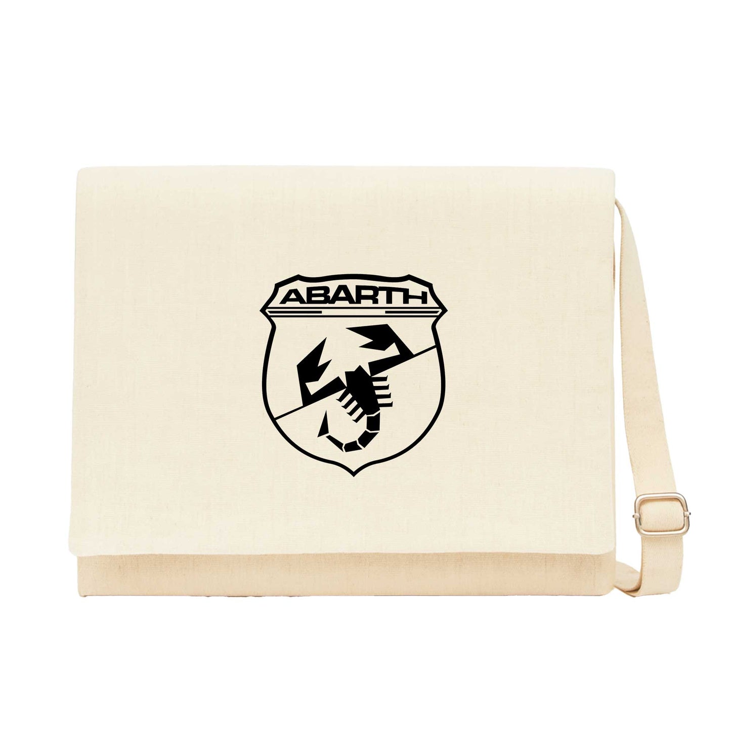Abarth Black Logo Krem Postacı Çantası
