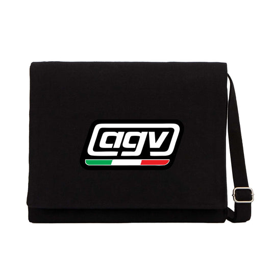 AGV İtalya Logo Siyah Postacı Çantası
