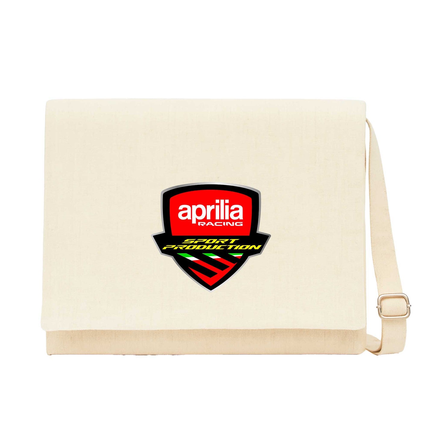 Aprilia Racing Logo Krem Postacı Çantası