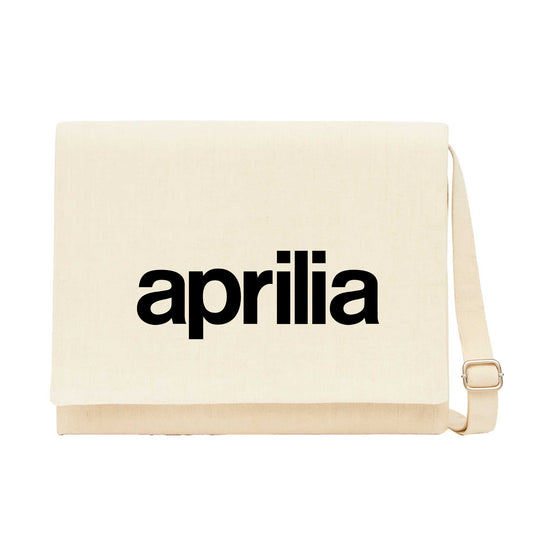 Aprilia Text Logo Krem Postacı Çantası