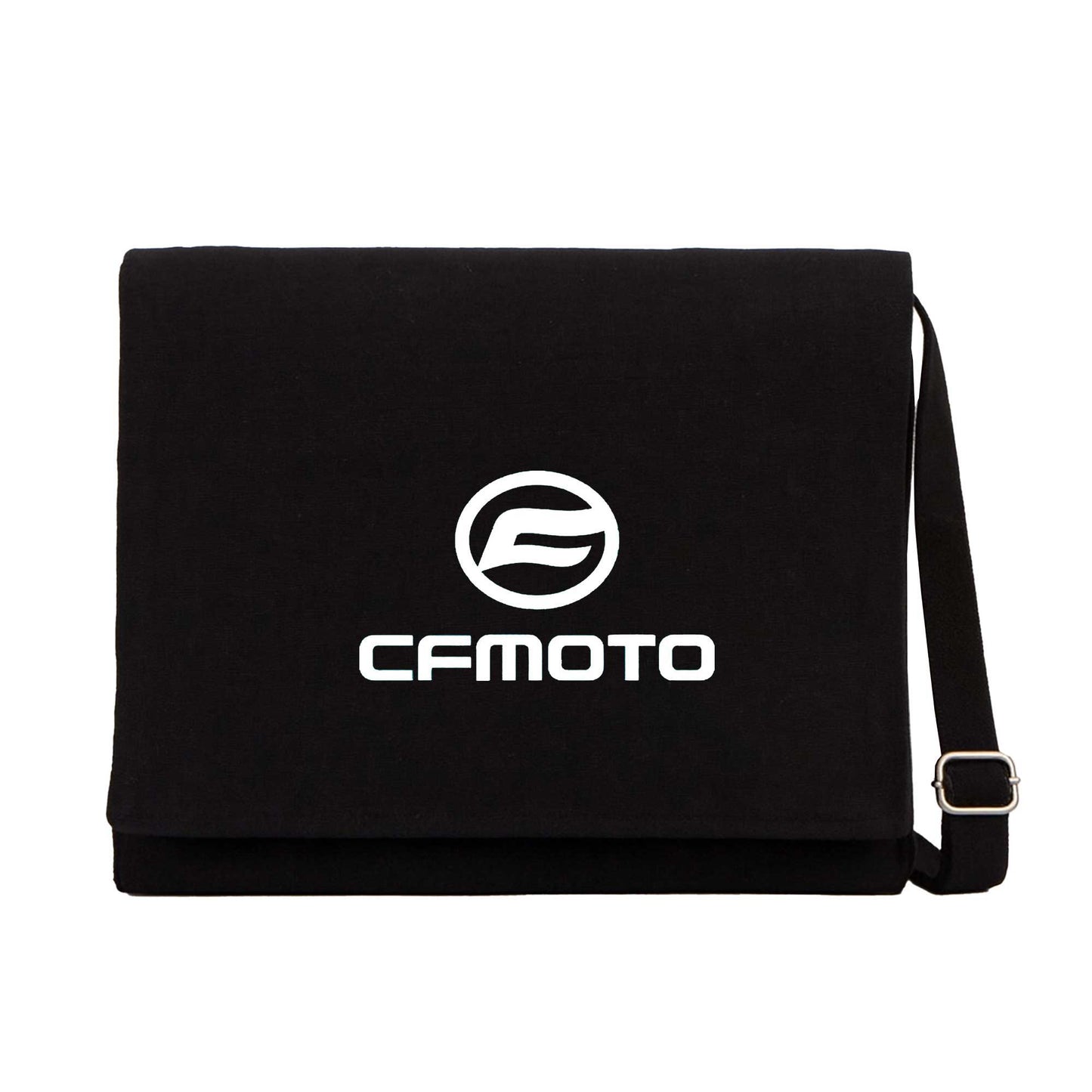 CFMOTO Logo White Siyah Postacı Çantası
