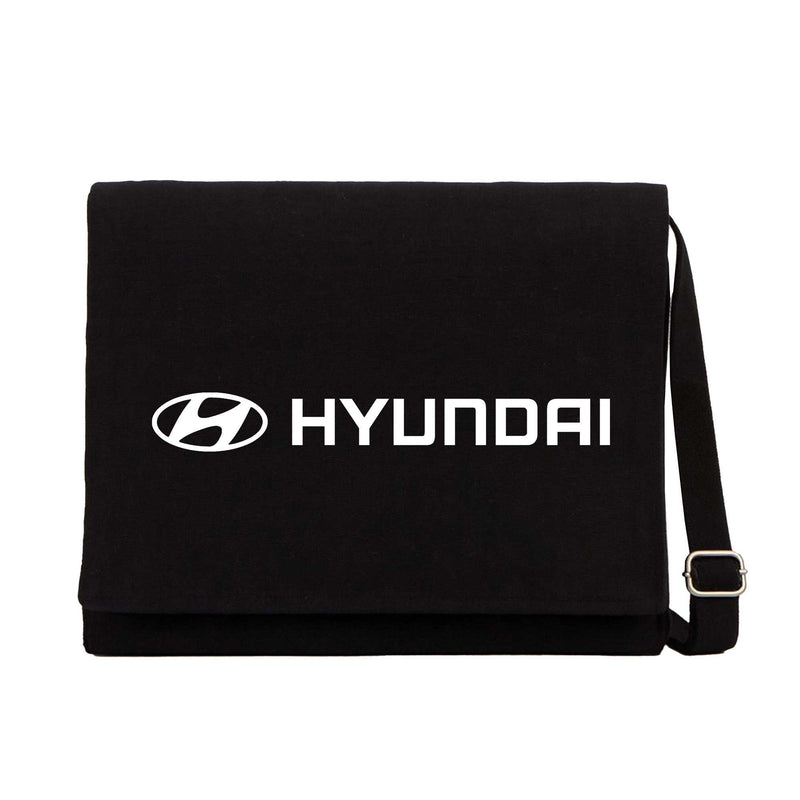Hyundai Text Logo Siyah Postacı Çantası