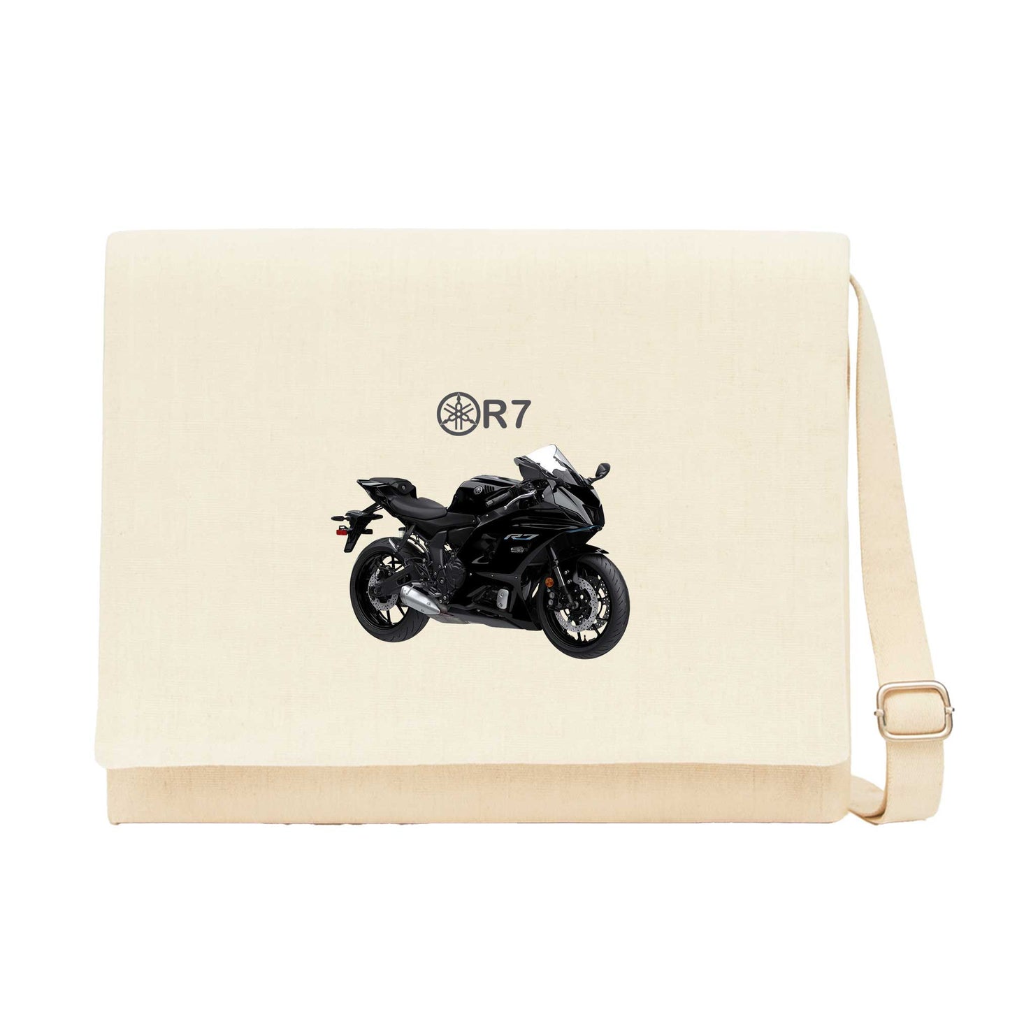 Yamaha R7 Black Krem Postacı Çantası