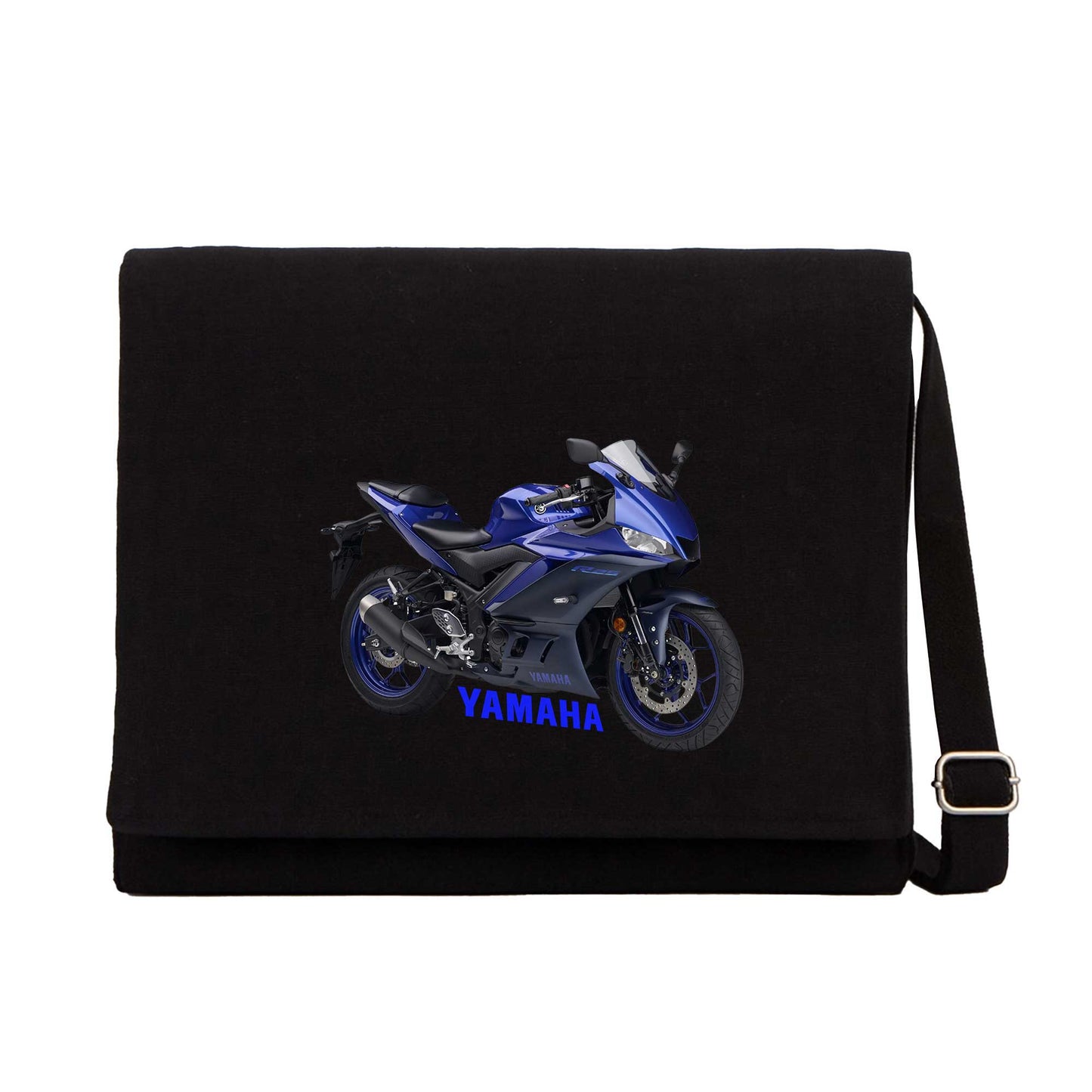 Yamaha R25 And Text Siyah Postacı Çantası
