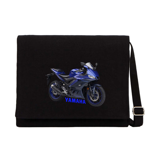 Yamaha R25 And Text Siyah Postacı Çantası