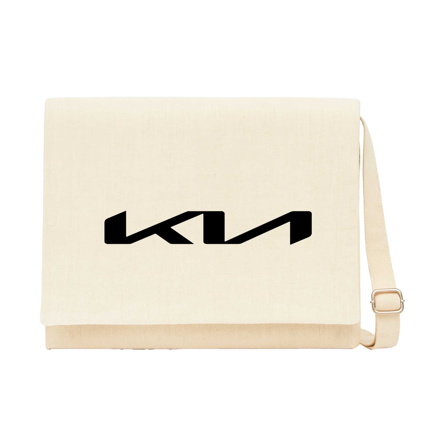 Kia New Logo Black Krem Postacı Çantası