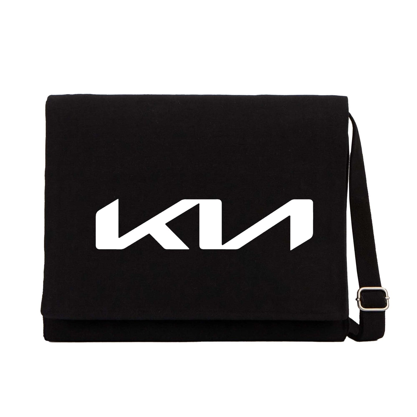 Kia New Logo Siyah Postacı Çantası