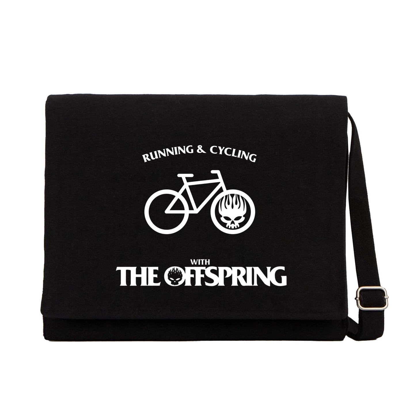 The Offspring Running & Cycling Siyah Kanvas Postacı Çantası