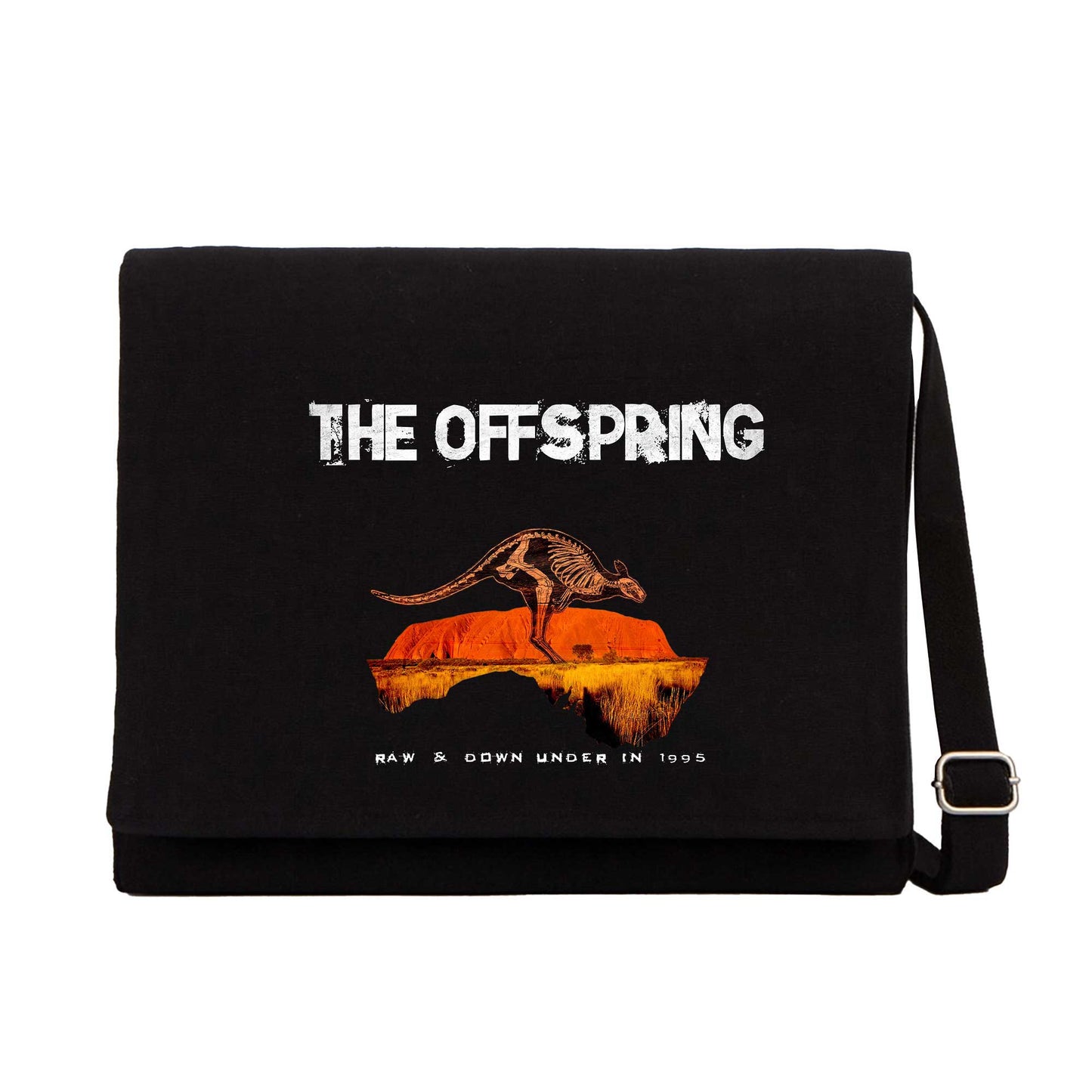 The Offspring Raw & Down Siyah Kanvas Postacı Çantası