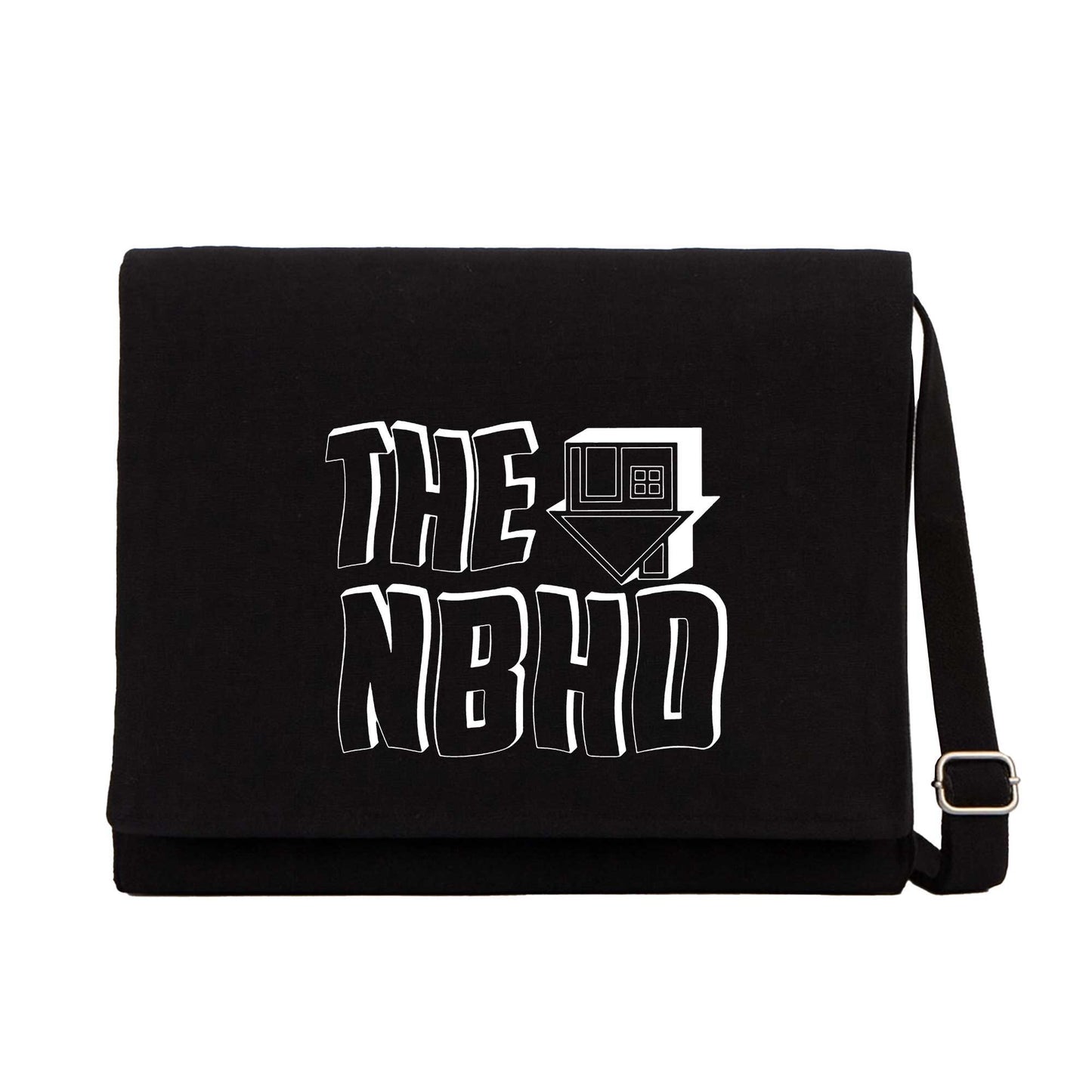 The Neighbourhood Text Siyah Kanvas Postacı Çantası