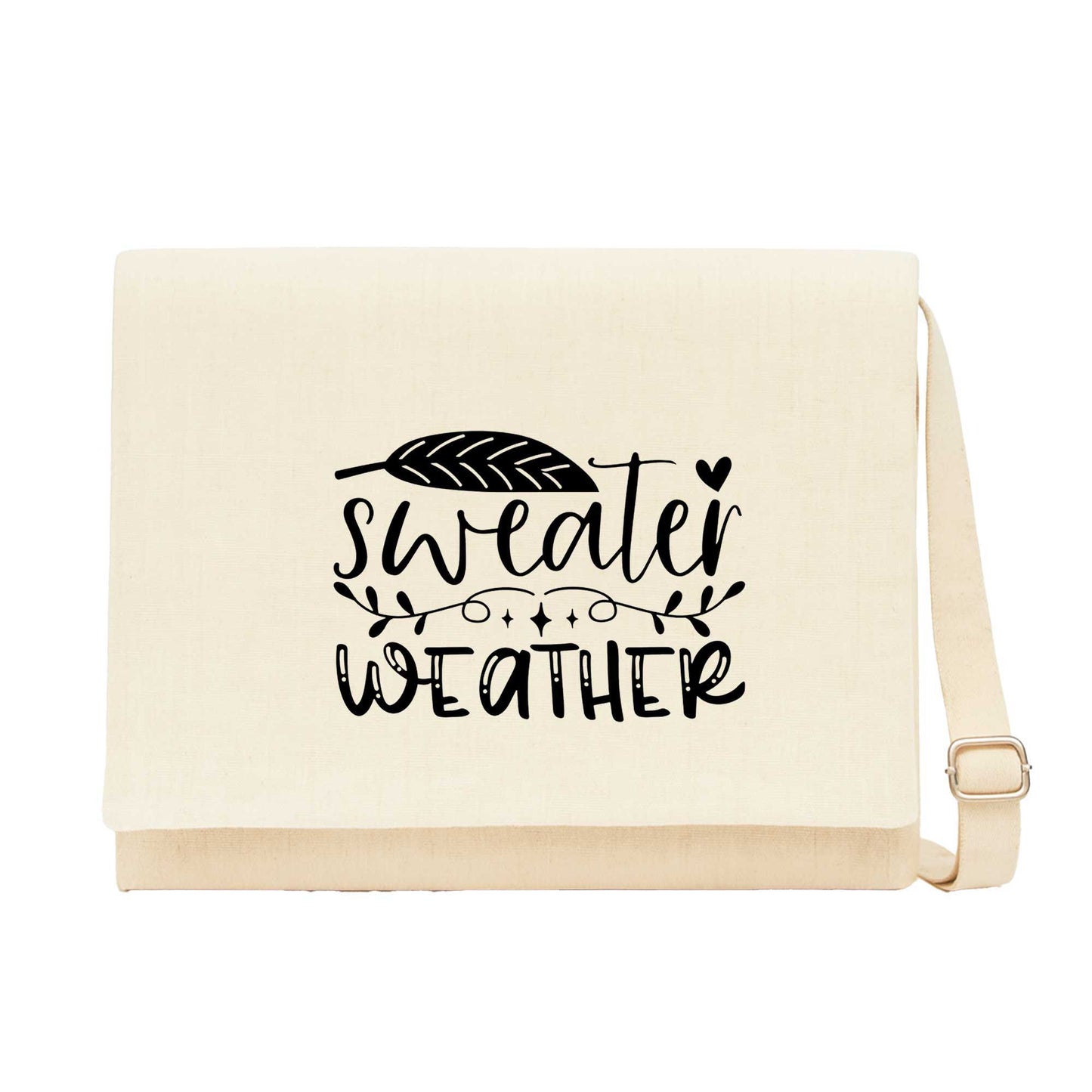 The Neighbourhood Sweather Weather Krem Kanvas Postacı Çantası