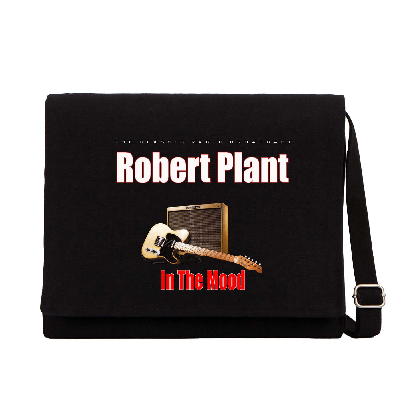 Robert Plant The Classic Radio Broadcast Siyah Kanvas Postacı Çantası