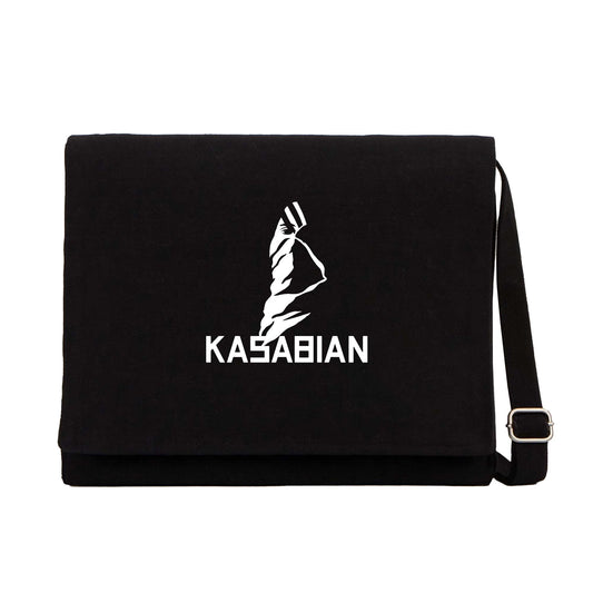 Kasabian Silüet Siyah Kanvas Postacı Çantası
