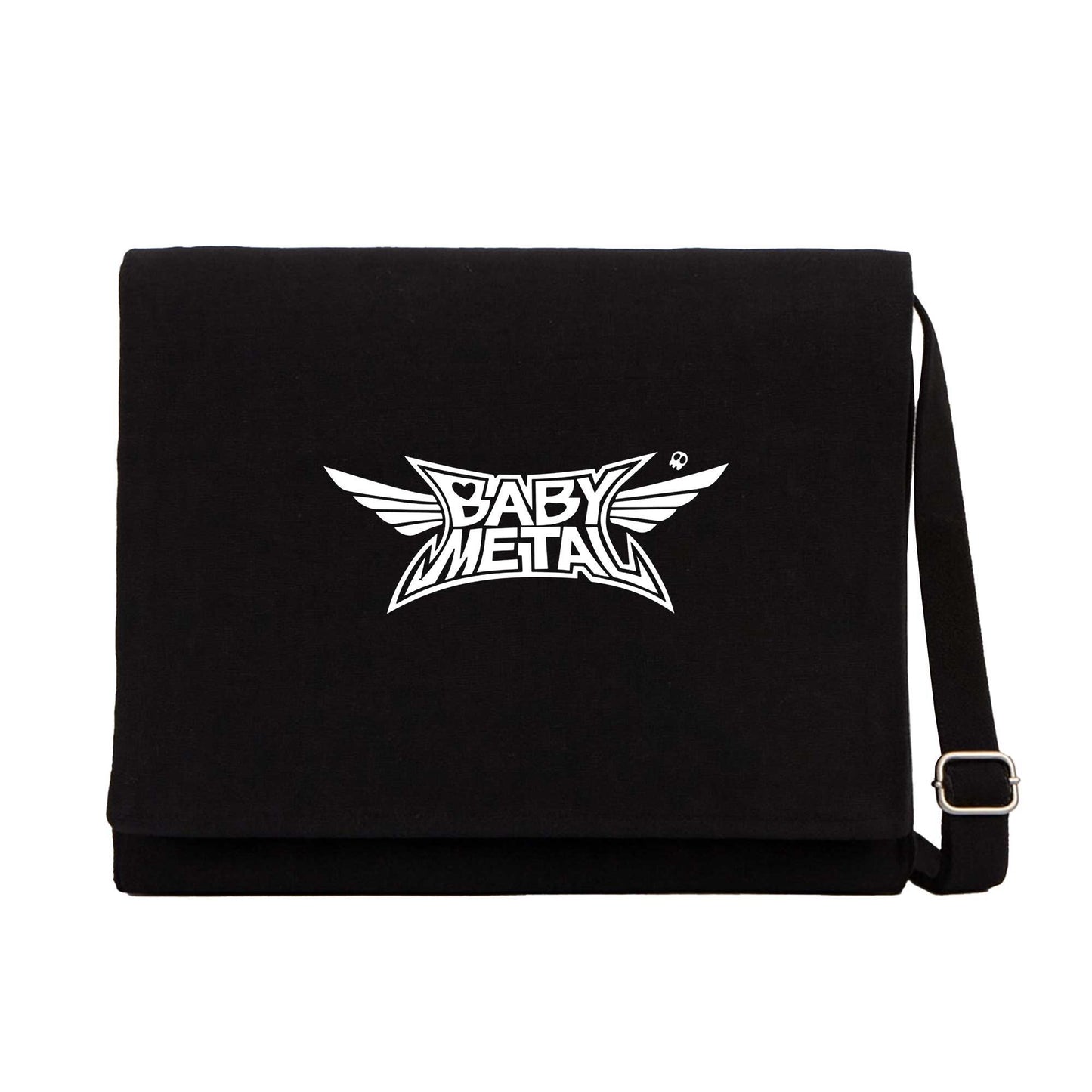 Babymetal Logo Siyah Kanvas Postacı Çantası