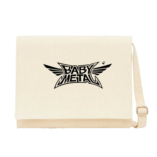 Babymetal Logo Black Krem Kanvas Postacı Çantası