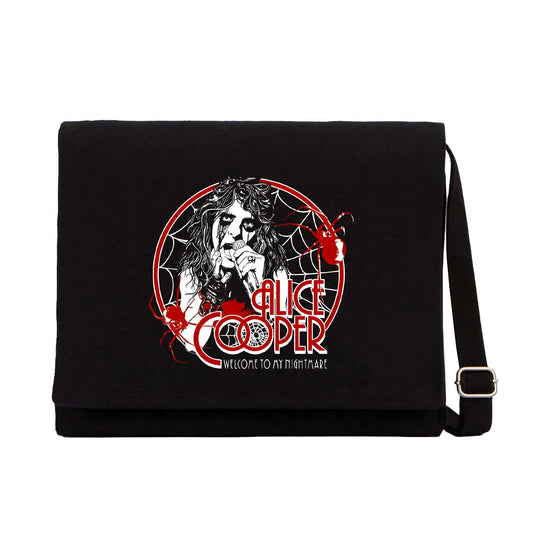 Alice Cooper Welcome To My Nightmare Red Siyah Kanvas Postacı Çantası