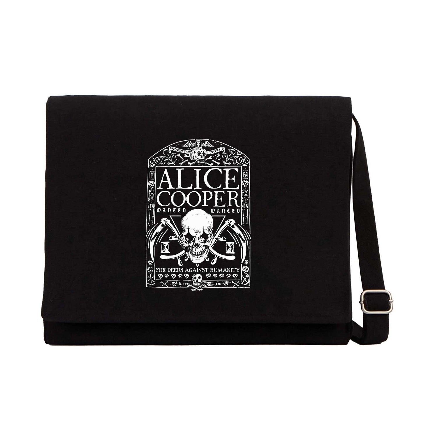 Alice Cooper Memento Mori Siyah Kanvas Postacı Çantası