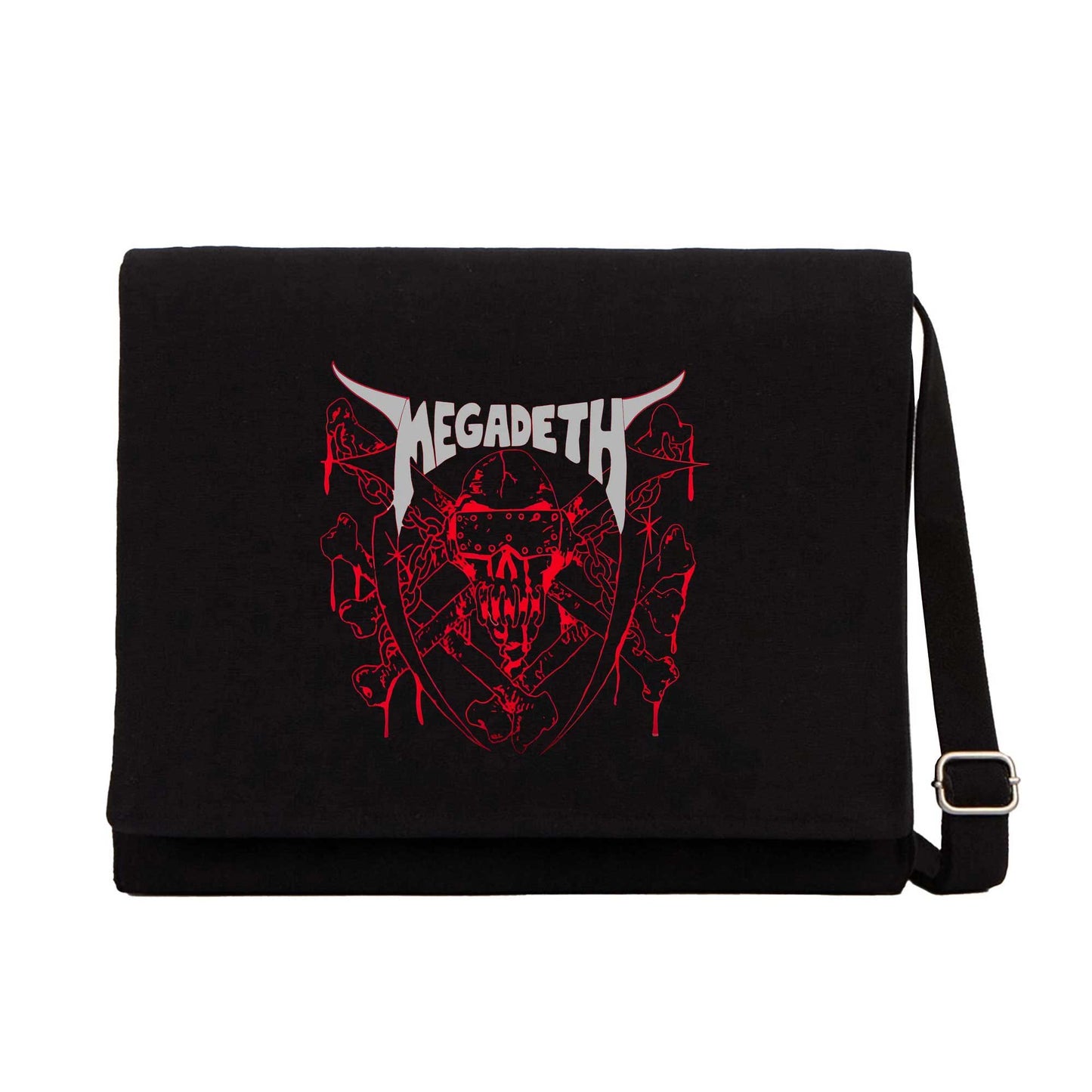 Megadeth Killing Is My Business Siyah Kanvas Postacı Çantası