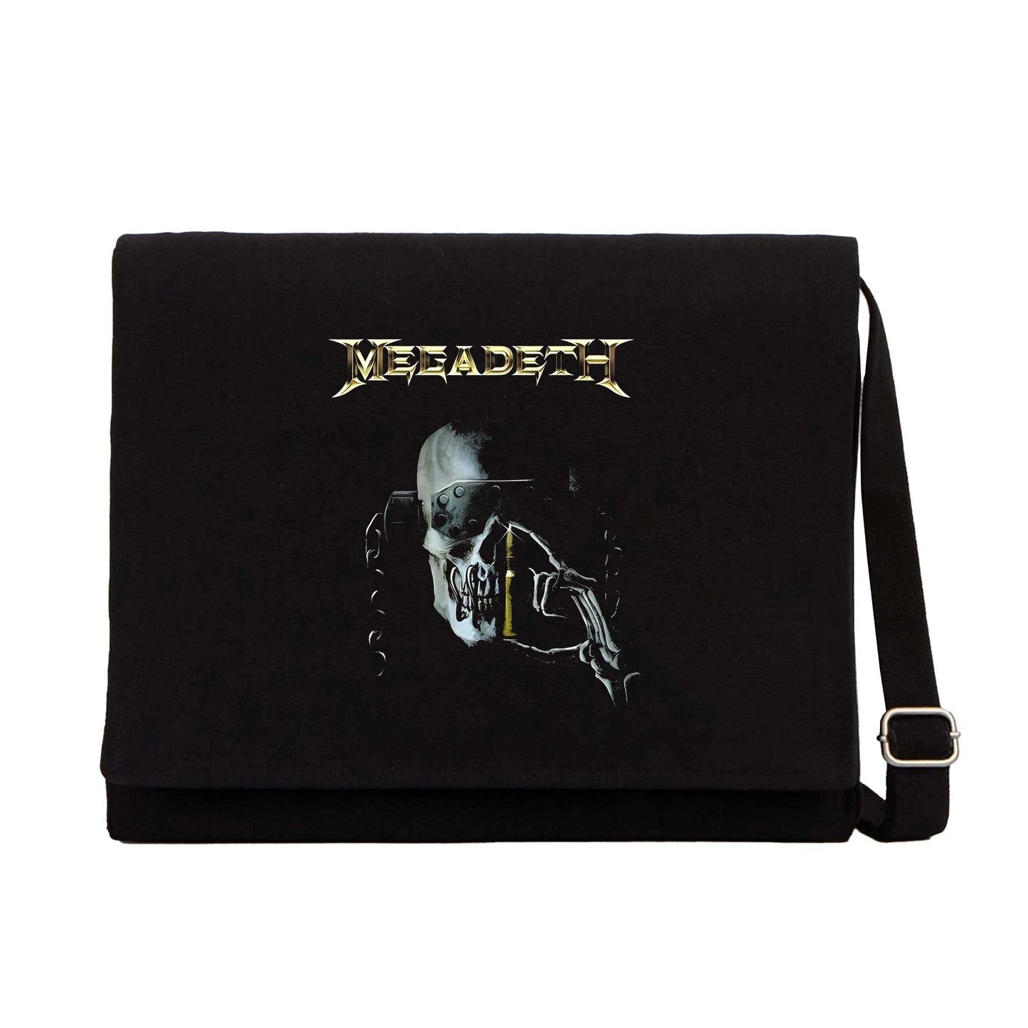 Megadeth Warchest Siyah Kanvas Postacı Çantası