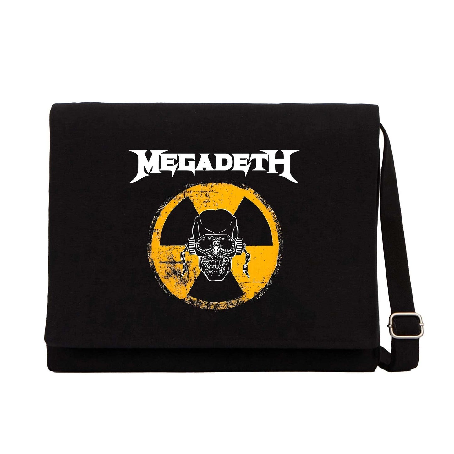 Megadeth WARNING! Alarm Siyah Kanvas Postacı Çantası