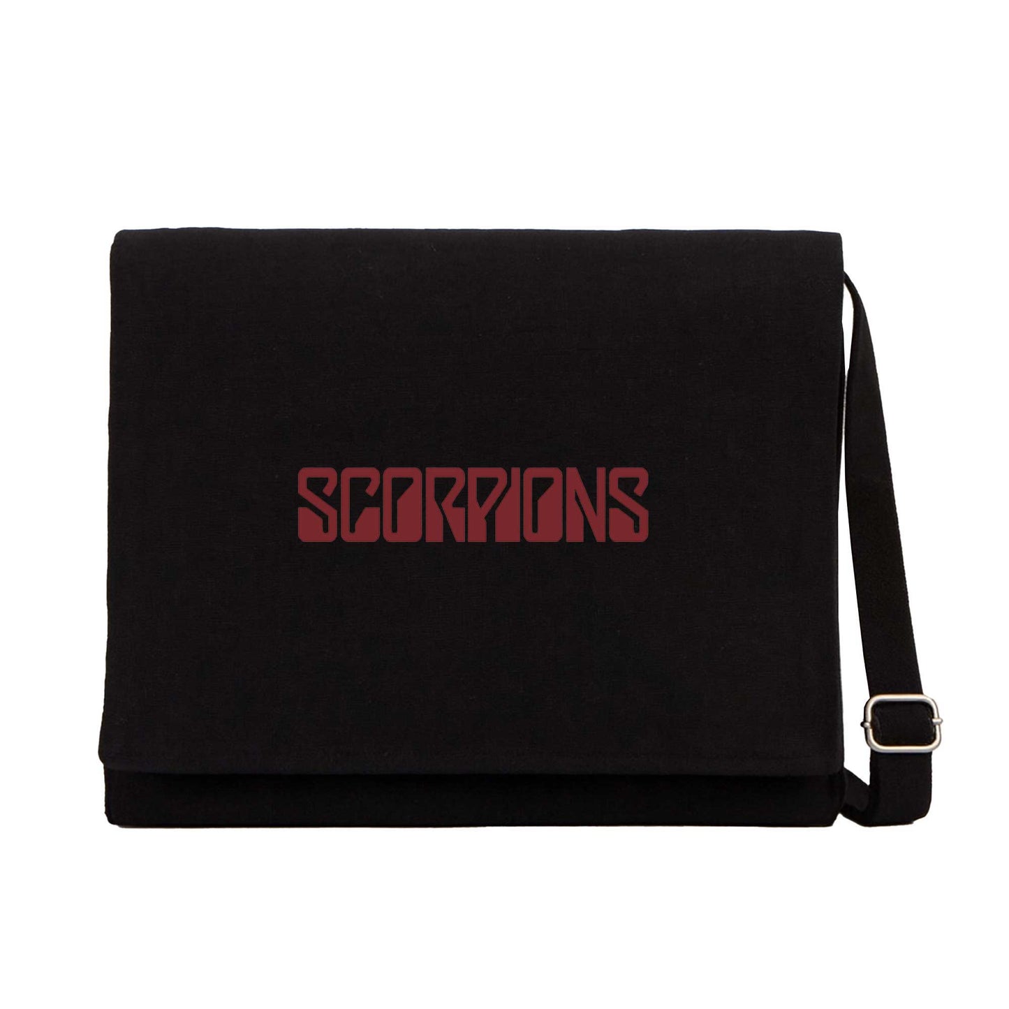Scorpions Tex Red Siyah Kanvas Postacı Çantası