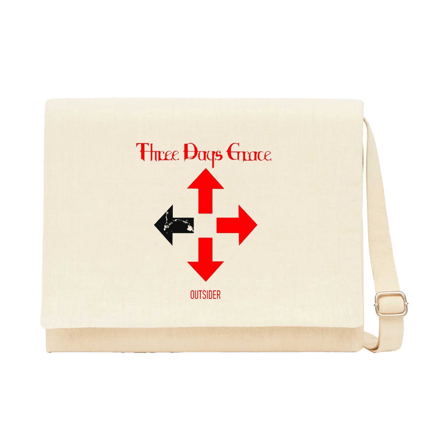 Three Days Grace Outsider Krem Kanvas Postacı Çantası