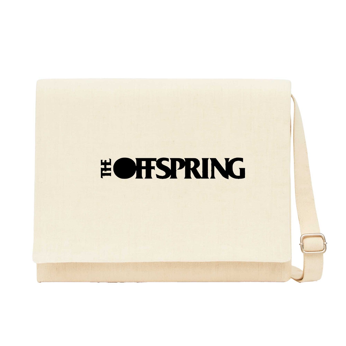The Offspring Text Krem Kanvas Postacı Çantası