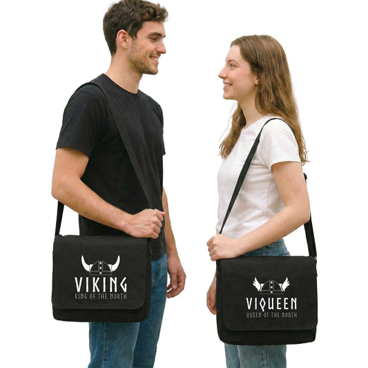Viking Viqueen Sevgili Çift Postacı Çantası Kanvas