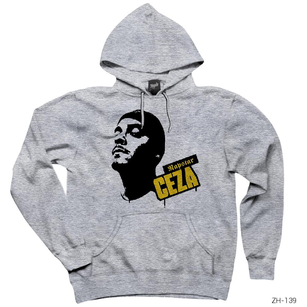 Rapstar Gri Kapşonlu Sweatshirt Hoodie