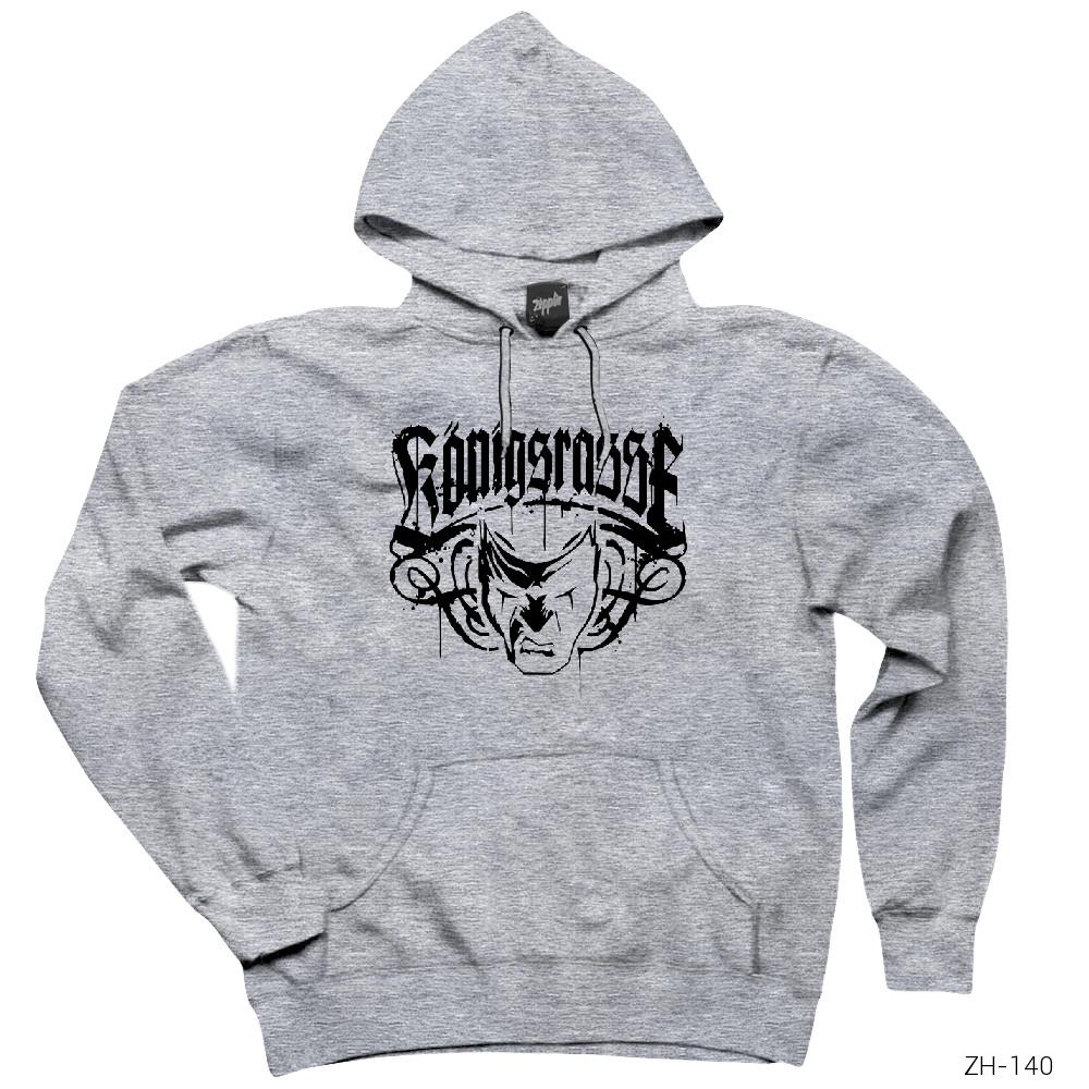 Massaka Gri Kapşonlu Sweatshirt Hoodie