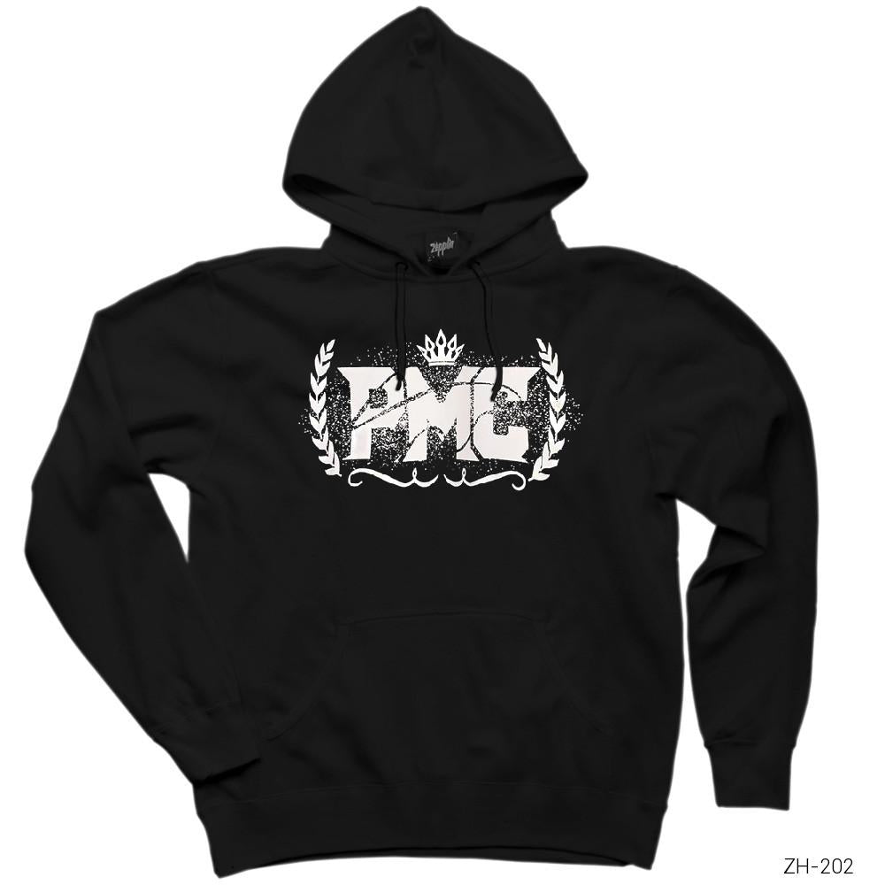 Pmc Siyah Kapşonlu Sweatshirt Hoodie