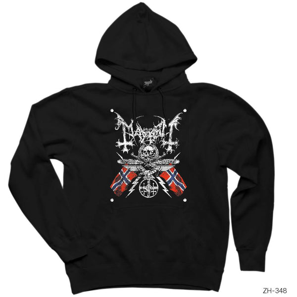 Mayhem Band Logo Siyah Kapşonlu Sweatshirt Hoodie