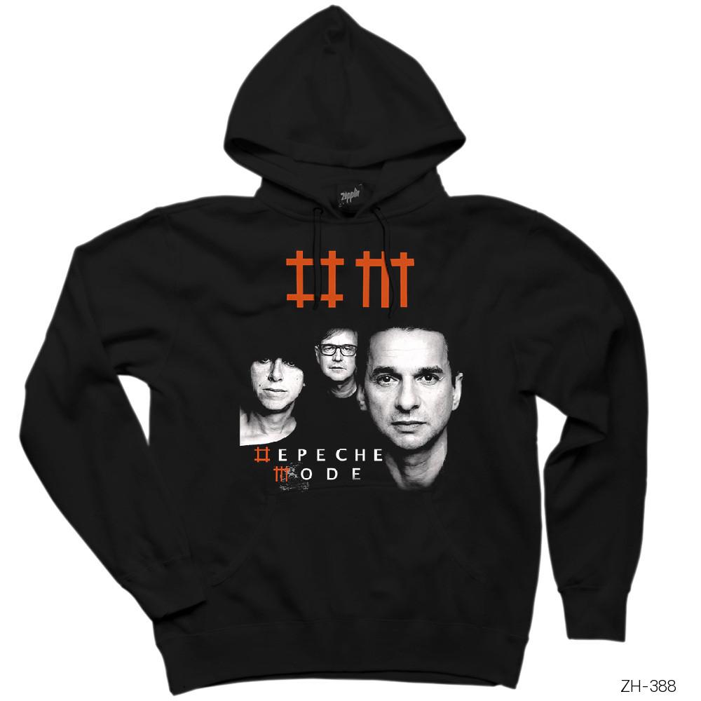 Depeche Mode Group Siyah Kapşonlu Sweatshirt Hoodie