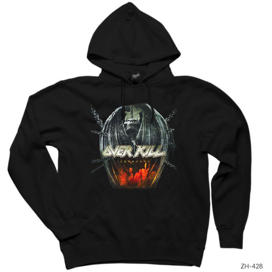 Overkill Iron Bound Siyah Kapşonlu Sweatshirt Hoodie