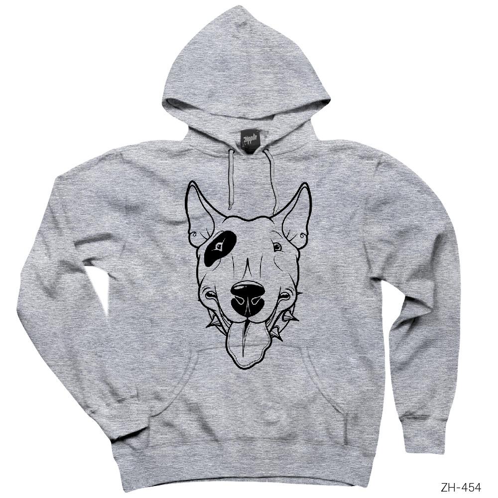 Dogo Arjantin Gri Kapşonlu Sweatshirt Hoodie