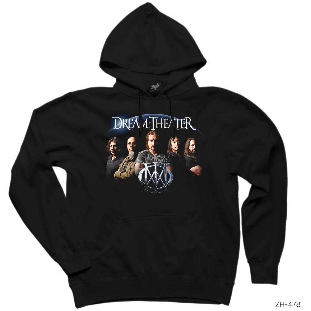 Dream Theater Group Siyah Kapşonlu Sweatshirt Hoodie