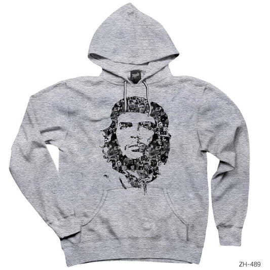 Che Guevara Photo Gallery Gri Kapşonlu Sweatshirt Hoodie