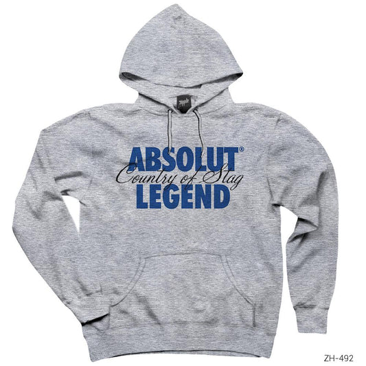 Absolut Legend Gri Kapşonlu Sweatshirt Hoodie