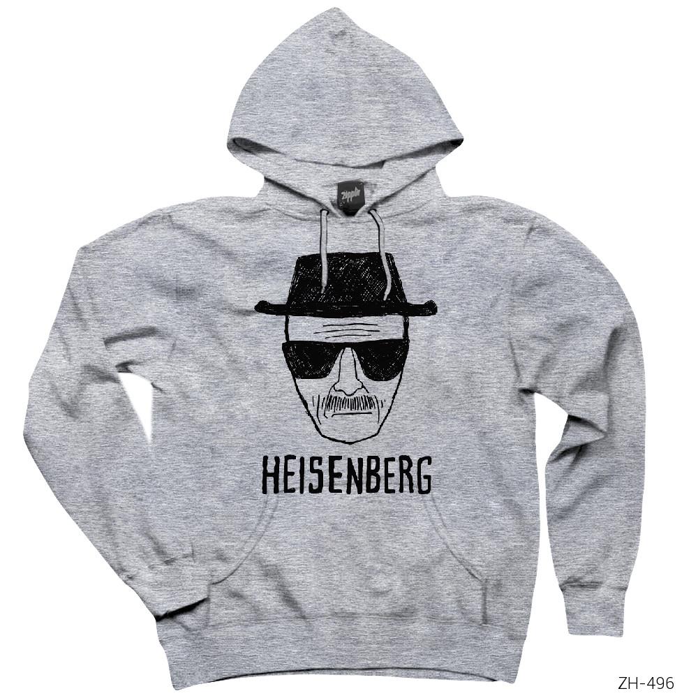 Breaking Bad Heisenberg Gri Kapşonlu Sweatshirt Hoodie