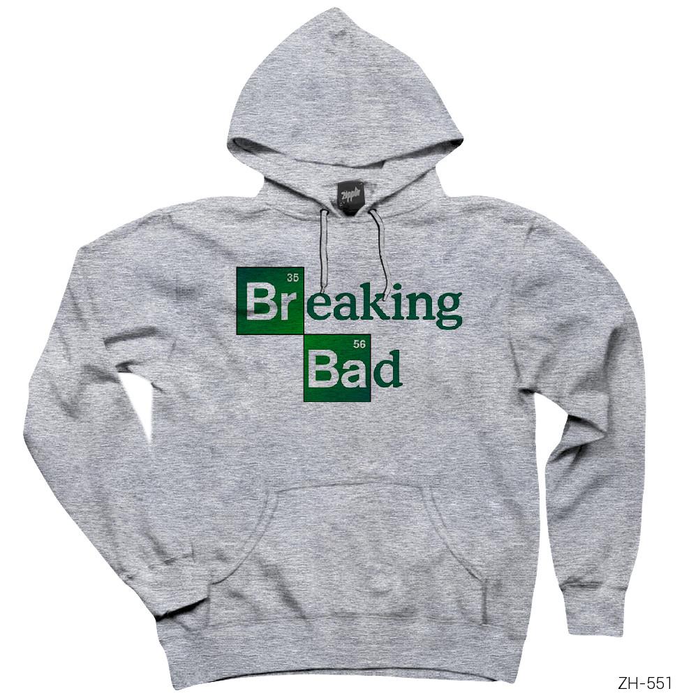 Breaking Bad Classic Gri Kapşonlu Sweatshirt Hoodie