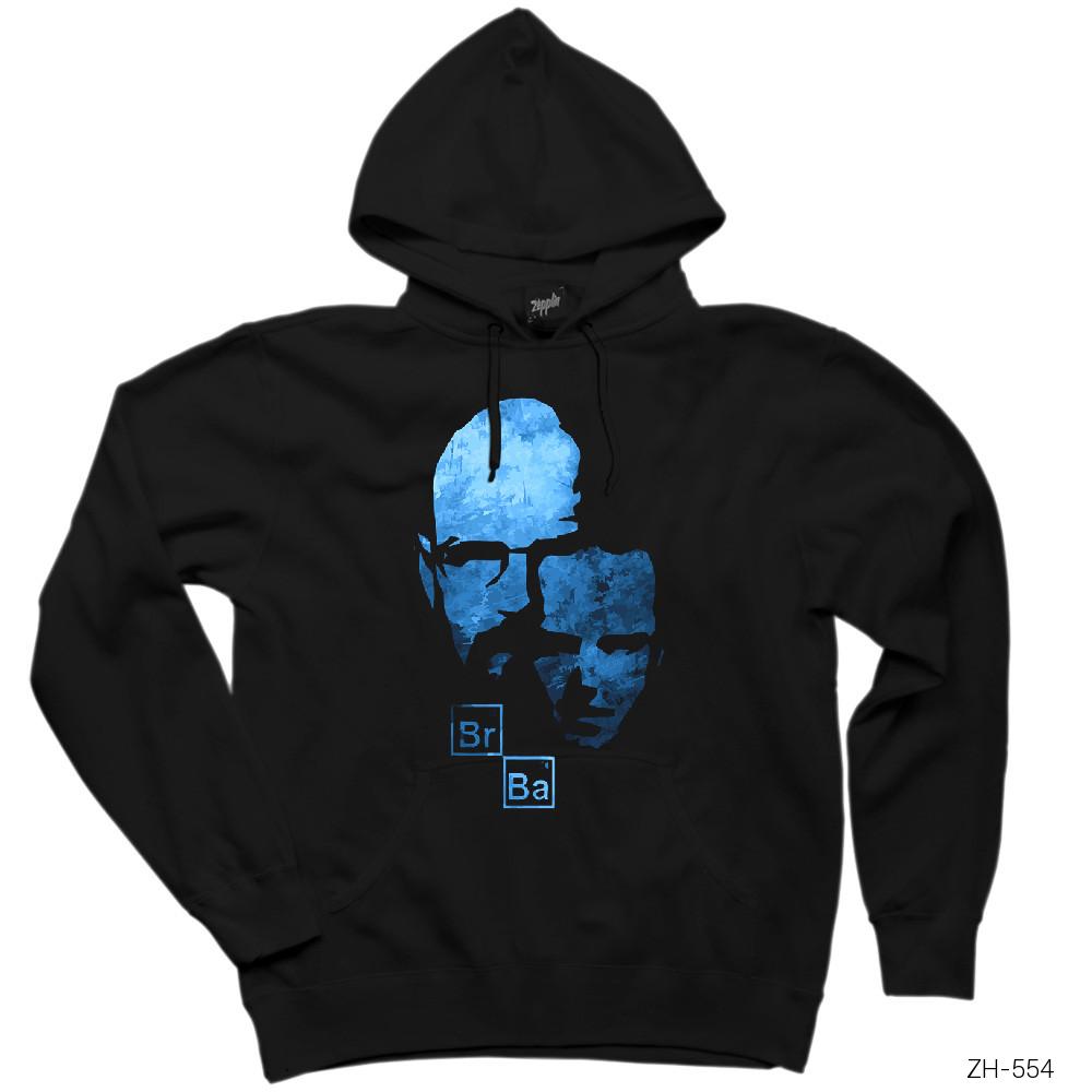 Breaking Bad Blue Sky Walt n Jesse Siyah Kapşonlu Sweatshirt Hoodie