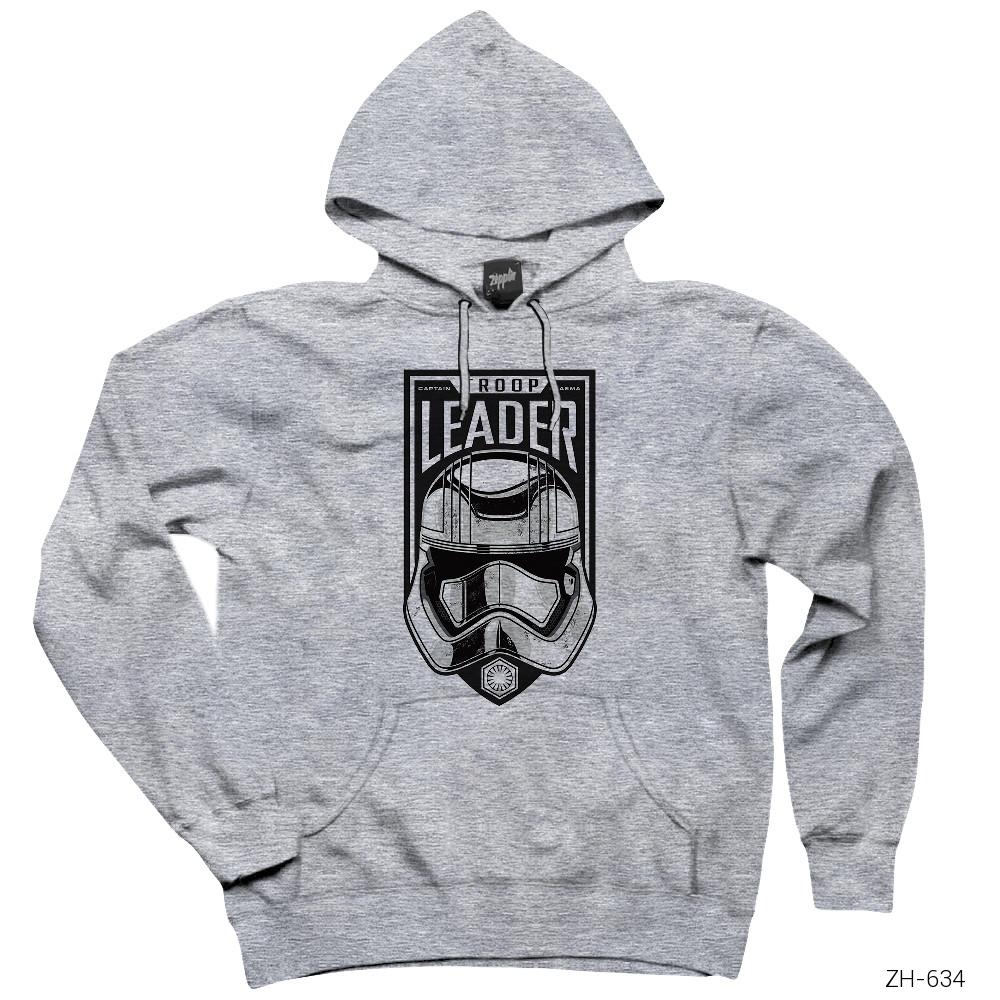 Star Wars Troop Leader Gri Kapşonlu Sweatshirt Hoodie
