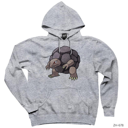 Pokemon Golem Gri Kapşonlu Sweatshirt Hoodie