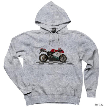 Ducati 1098s Gri Kapşonlu Sweatshirt Hoodie