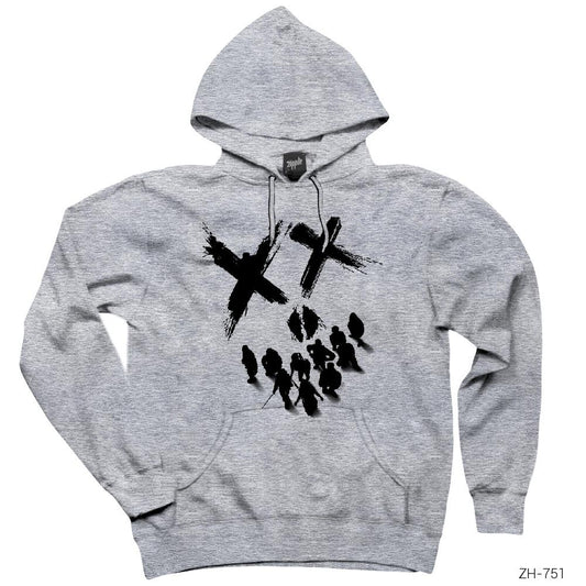 Suicide Squad Smile Gri Kapşonlu Sweatshirt Hoodie