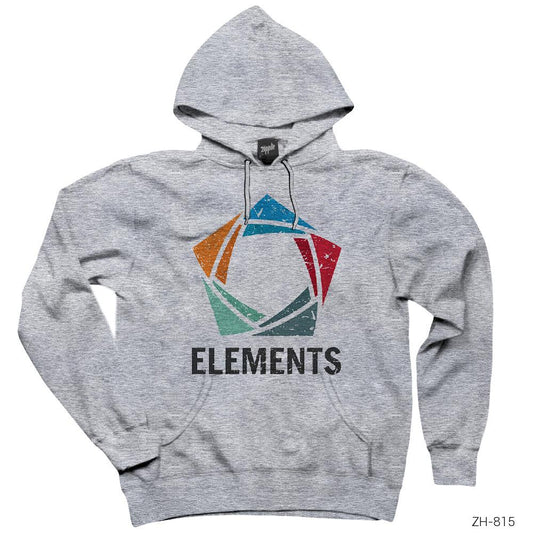 Team Elements Gri Kapşonlu Sweatshirt Hoodie