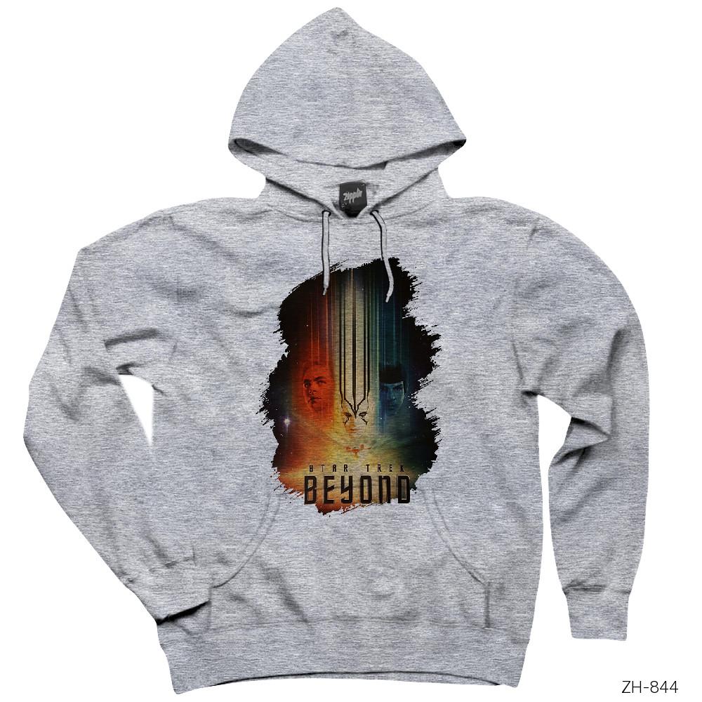Star Trek Beyond Cover Gri Kapşonlu Sweatshirt Hoodie