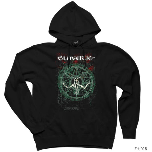 Eluveitie Evocation Siyah Kapşonlu Sweatshirt Hoodie