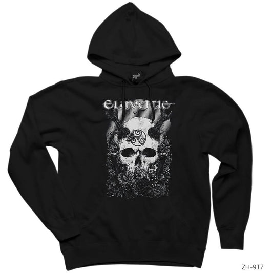 Eluveitie The Antlered One Siyah Kapşonlu Sweatshirt Hoodie