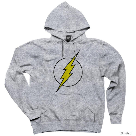 Flash Lighting Gri Kapşonlu Sweatshirt Hoodie